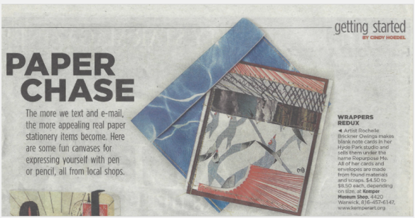 Paper Chase, Wrappers Redux, Kansas City Star, 2009, August 9